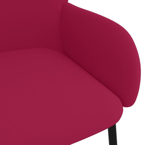 Chaises À Manger Lot De 2 Rouge Bordeaux Velours