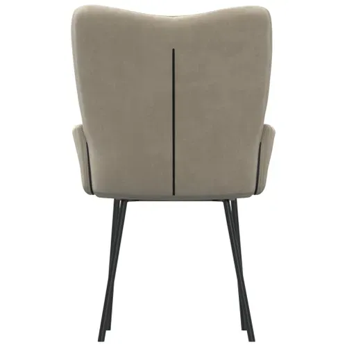 Chaises À Manger Lot De 2 Gris Clair Velours