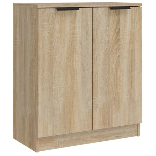Buffets 2 Pièces Chêne Sonoma 60x30x70 Cm Bois Contreplaqué