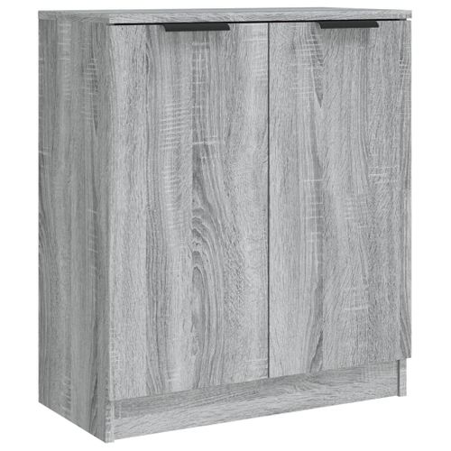 Buffets 2 Pièces Sonoma Gris 60x30x70 Cm Bois Contreplaqué