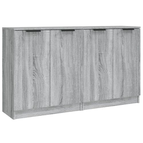 Buffets 2 Pièces Sonoma Gris 60x30x70 Cm Bois Contreplaqué