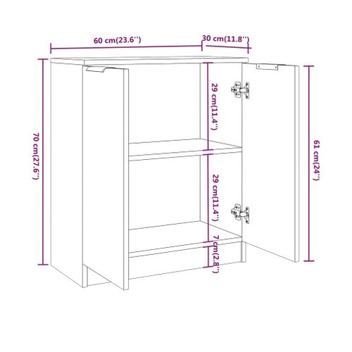 Buffets 3 Pièces Blanc Bois Contreplaqué