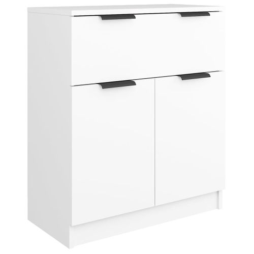 Buffets 3 Pièces Blanc Bois Contreplaqué