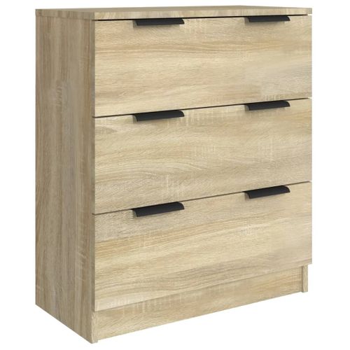 Buffets 3 Pièces Chêne Sonoma Bois Contreplaqué