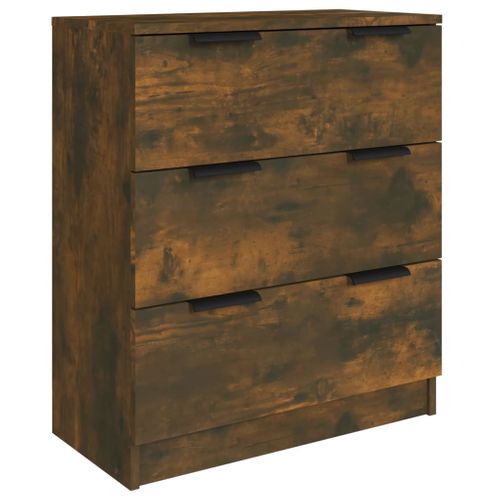 Buffets 3 Pièces Chêne Fumé Bois Contreplaqué