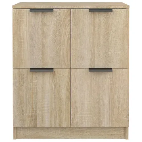 Buffets 2 Pièces Chêne Sonoma 60x30x70 Cm Bois Contreplaqué