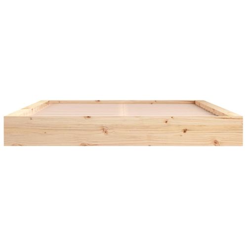Cadre De Lit Sans Matelas 150x200 Cm Bois Massif