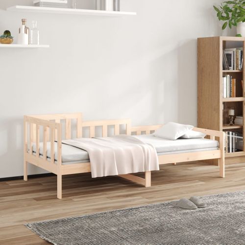 Lit 90x190 Cm Bois De Pin Massif