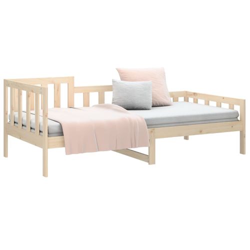 Lit 90x190 Cm Bois De Pin Massif