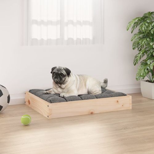 Lit Pour Chien 61,5x49x9 Cm Bois De Pin Solide