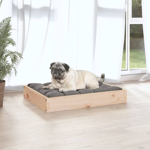 Lit Pour Chien 61,5x49x9 Cm Bois De Pin Solide