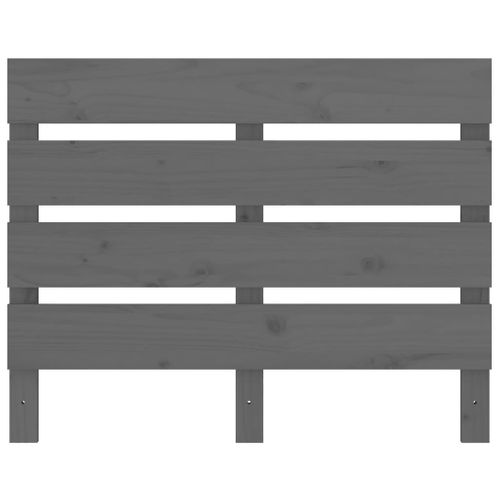 Tête De Lit Gris 100x3x80 Cm Bois Massif De Pin