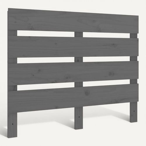 Tête De Lit Gris 100x3x80 Cm Bois Massif De Pin