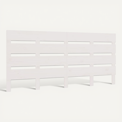 Tête De Lit Blanc 120x3x80 Cm Bois Massif De Pin