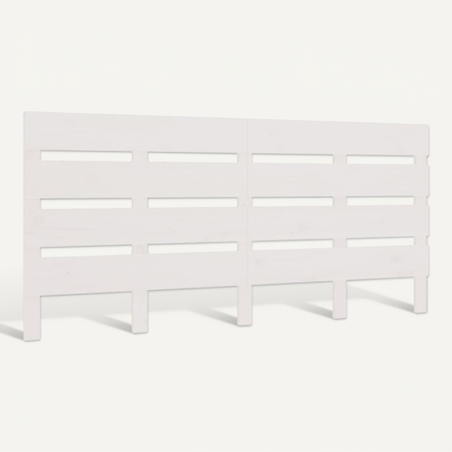 Tête De Lit Blanc 160x3x80 Cm Bois Massif De Pin