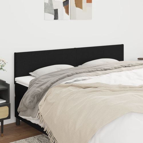 Têtes De Lit Noir 200x5x78/88 Cm Tissu