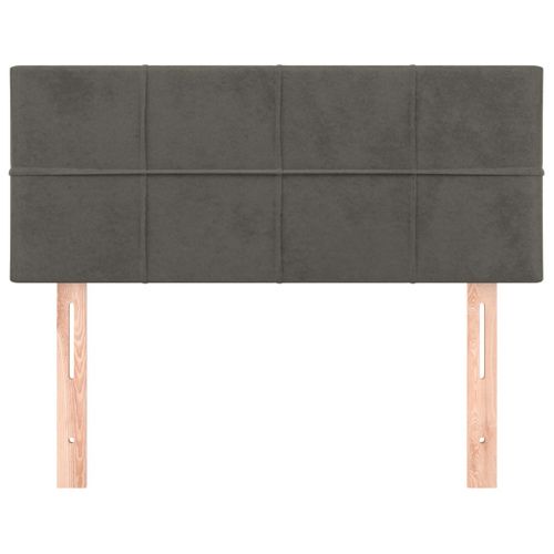 Tête De Lit Gris Foncé 90x5x78/88 Cm Velours