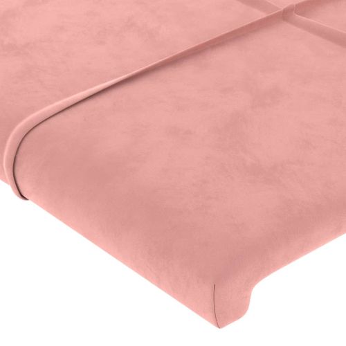 Têtes De Lit Rose 180x5x78/88 Cm Velours