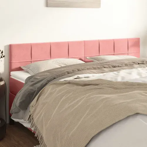 Têtes De Lit Rose 180x5x78/88 Cm Velours