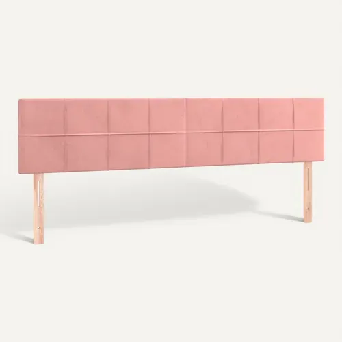 Têtes De Lit Rose 180x5x78/88 Cm Velours