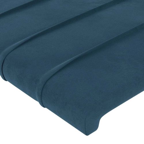 Tête De Lit Bleu Foncé 90x5x78/88 Cm Velours