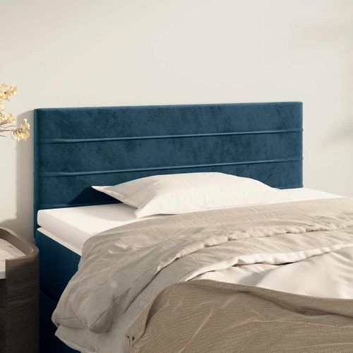 Tête De Lit Bleu Foncé 90x5x78/88 Cm Velours