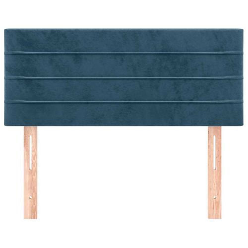 Tête De Lit Bleu Foncé 90x5x78/88 Cm Velours