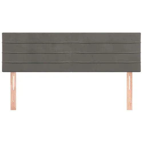 Têtes De Lit Gris Foncé 144x5x78/88 Cm Velours
