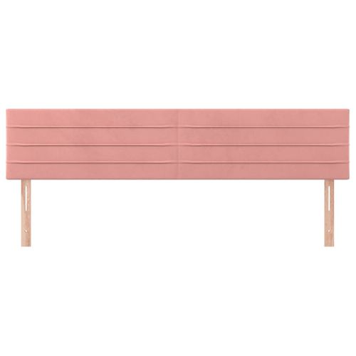 Têtes De Lit Rose 180x5x78/88 Cm Velours
