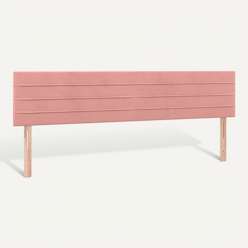 Têtes De Lit Rose 180x5x78/88 Cm Velours