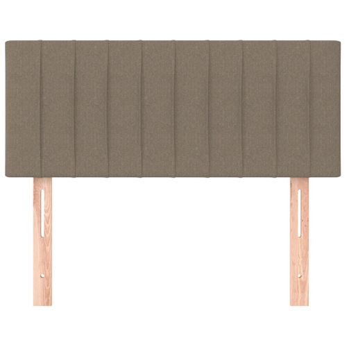Tête De Lit Taupe 100x5x78/88 Cm Tissu