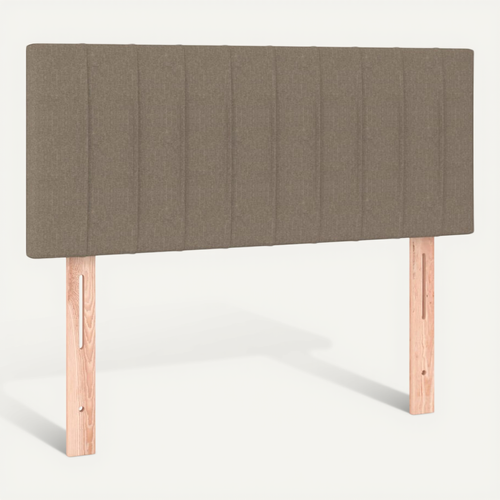 Tête De Lit Taupe 100x5x78/88 Cm Tissu