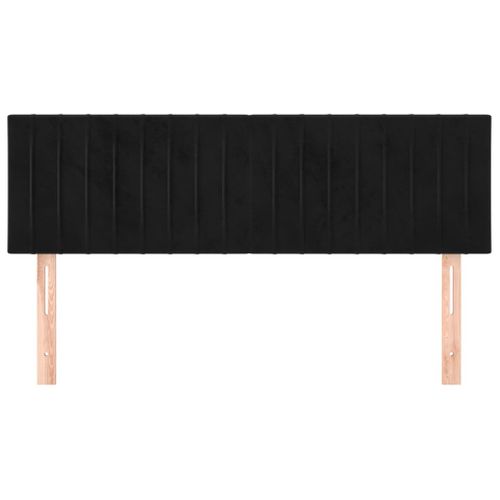 Têtes De Lit Noir 144 X 5 X 78/88 Cm Velours