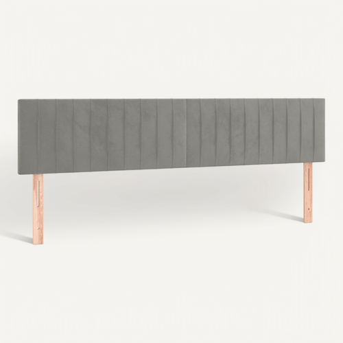 Têtes De Lit Gris Clair 160x5x78/88 Cm Velours