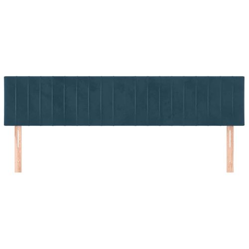 Têtes De Lit Bleu Foncé 200 X 5 X 78/88 Cm Velours
