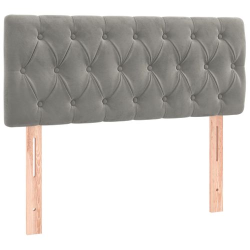Tête De Lit Gris Clair 90x7x78/88 Cm Velours