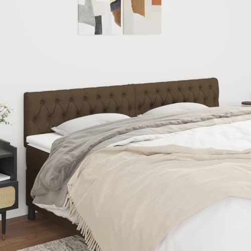 Têtes De Lit Marron Foncé 180 X 7 X 78/88 Cm Tissu