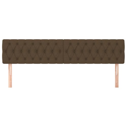 Têtes De Lit Marron Foncé 180 X 7 X 78/88 Cm Tissu