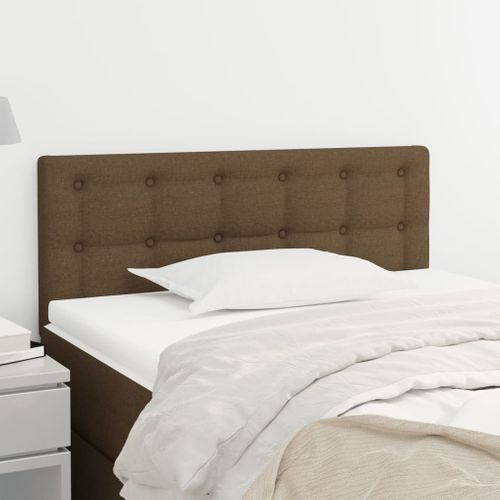 Tête De Lit Marron Foncé 80x5x78/88 Cm Tissu
