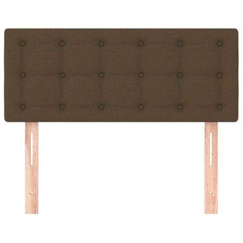 Tête De Lit Marron Foncé 80x5x78/88 Cm Tissu