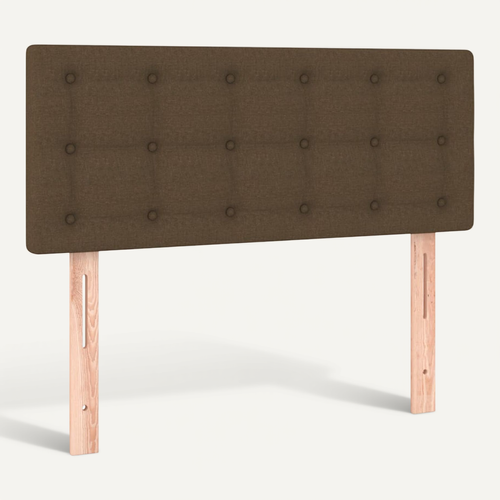Tête De Lit Marron Foncé 80x5x78/88 Cm Tissu