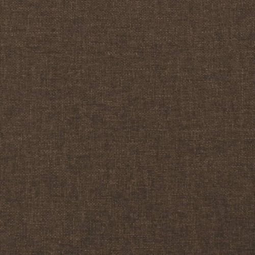 Tête De Lit Marron Foncé 80x5x78/88 Cm Tissu