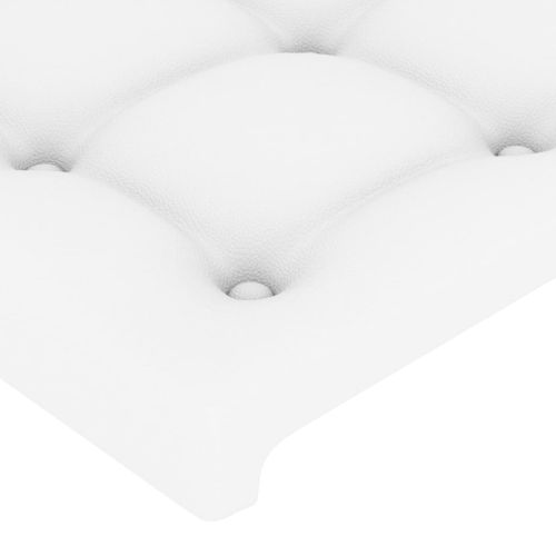 Tête De Lit Blanc 80x5x78/88 Cm Similicuir