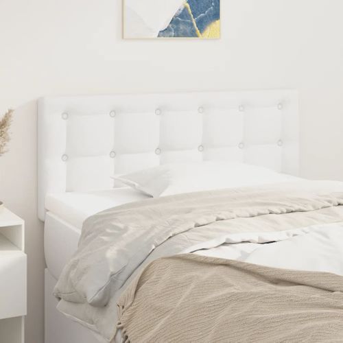Tête De Lit Blanc 80x5x78/88 Cm Similicuir