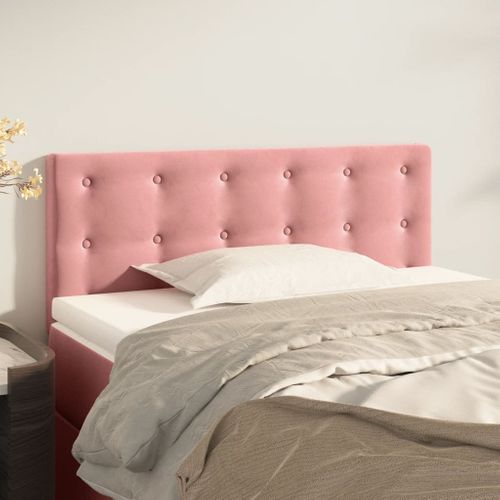 Tête De Lit Rose 90x5x78/88 Cm Velours