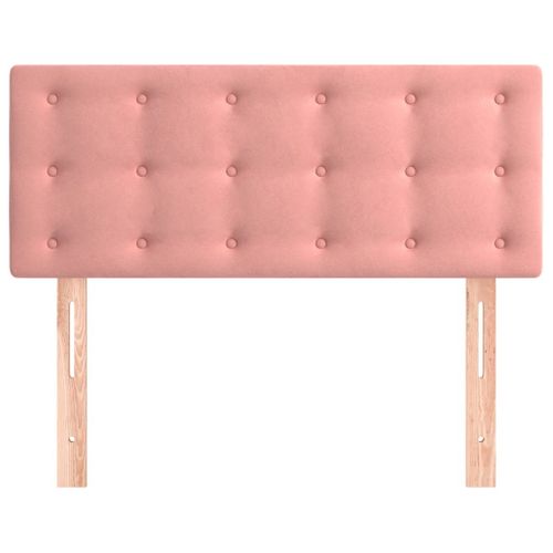 Tête De Lit Rose 90x5x78/88 Cm Velours