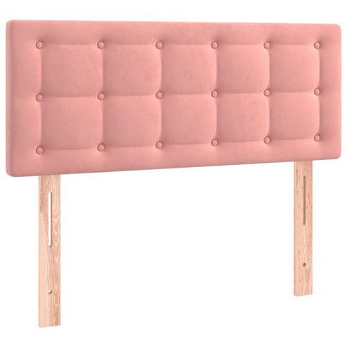 Tête De Lit Rose 100x5x78/88 Cm Velours