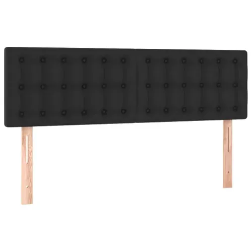 Têtes De Lit 2 Pièces Noir 72x5x78/88 Cm Simili