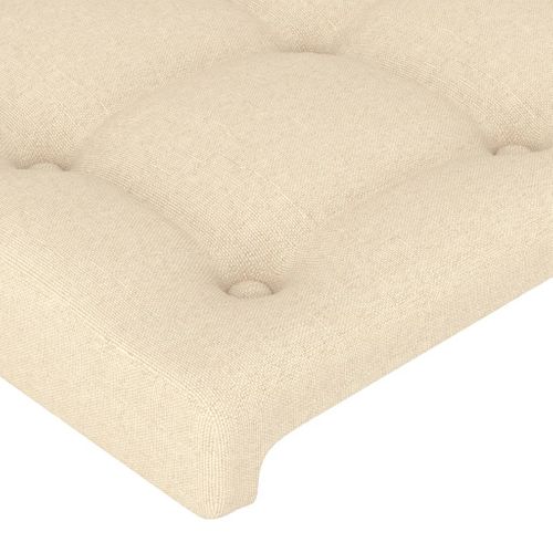Têtes De Lit Crème 160x5x78/88 Cm Tissu