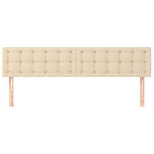 Têtes De Lit Crème 160x5x78/88 Cm Tissu